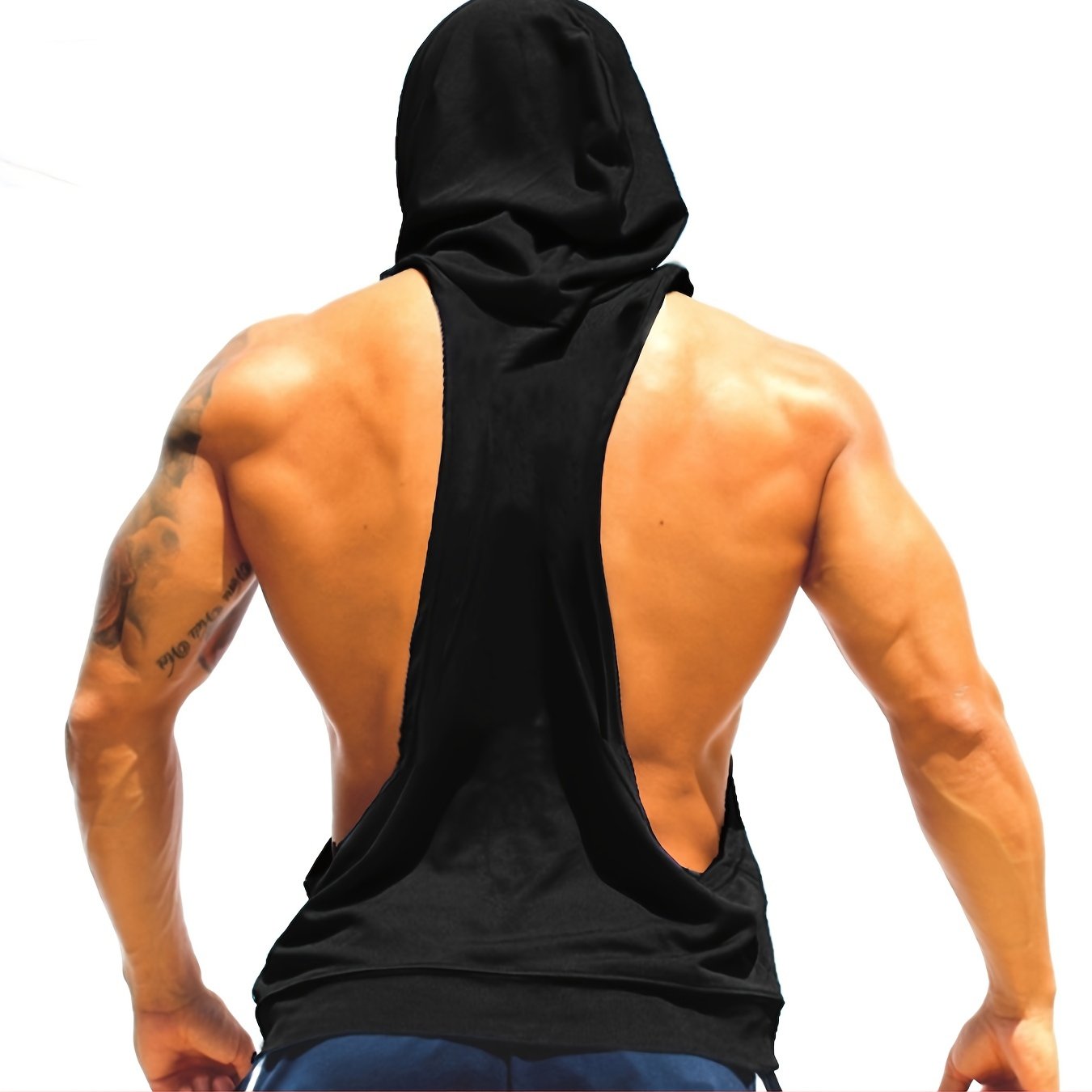 Men's Hooded Tank Top for Sports & Fitness