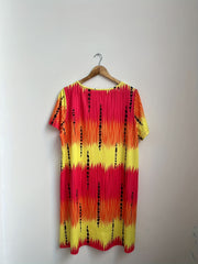 Casual Dress Women's Plus Tie Dye Tee Dress