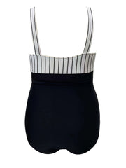 Surplice Neck Side Knot One Piece Swimsuit