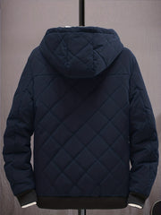 Men's Winter Hooded Coat Thick Warm Zip Up Jacket