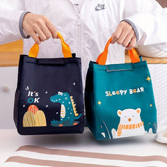 Dinosaur Lunch Bag Waterproof Durable Tote for Work School