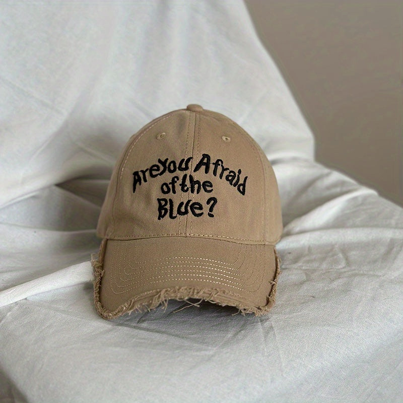 Unisex Sunshade Breathable Baseball Cap, Letter Embroidery