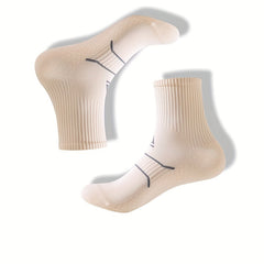 Men's Mid Crew Sport Non Slip Socks Nylon Blend Breathable Athletic Socks
