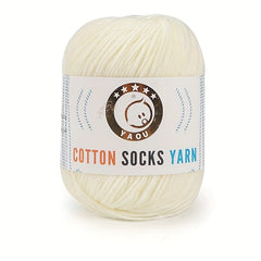 3 Strands Milk Cotton Wool Thread for Crocheting and Knitting DIY Doll Sweater
