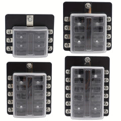 6 8 10 12 Way Fuse Box Holder LED Indicator Car Marine Caravan