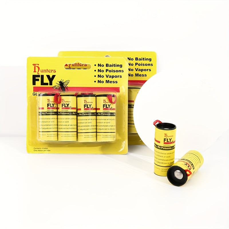 4pcs Insect Trap1 Pack Fly Strips Indoor Outdoor Sticky Fly Paper Strips