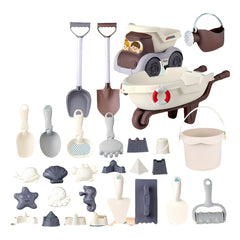 Beach Toy Set 18pcs Beach Truck and Stroller Set Pretend Play Fun Beach Toys
