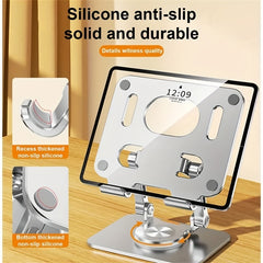 Aluminum Swivel Tablet Stand 360 Rotating Base Holder for iPad