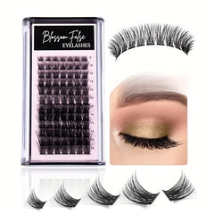Mixed C/D Curl Lash Clusters 12 Rows