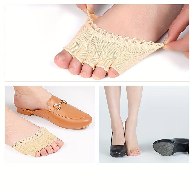 Lace Toe Socks Forefoot Pads Wear-resistant Toes Pads Fit Night And Home Use