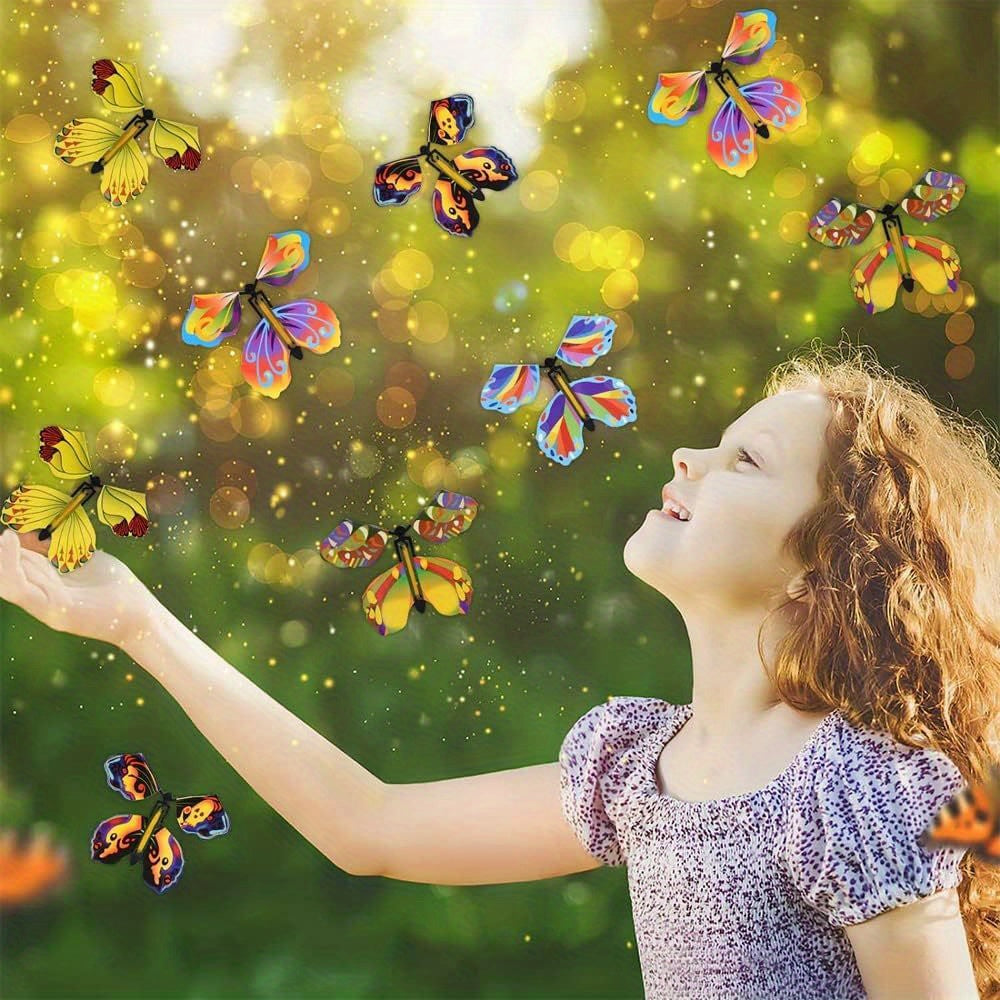 10pcs Flying Magic Butterflies Surprise Party Games Novel Toys