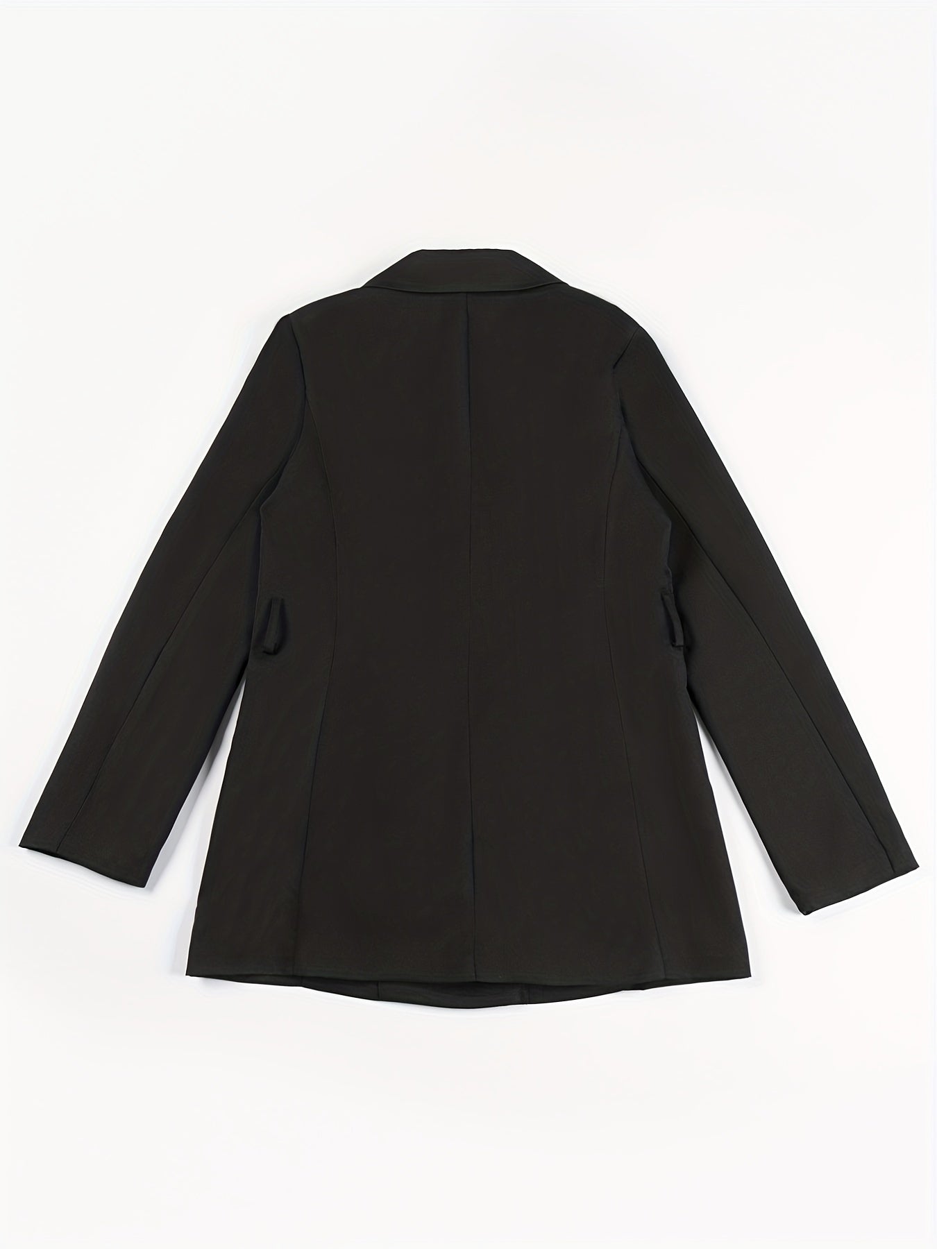 Lapel Neck Belted Double Breasted Blazer