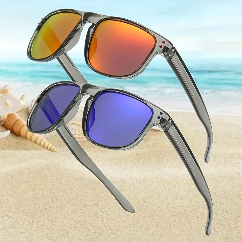 Men's Polarized Lens Sports Sunglasses with Case