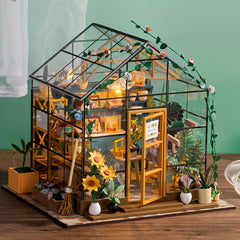 3D Garden Theme Scene Small House Puzzle DIY Cabin Wooden Handicraft