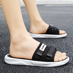 Men's Non Slip Slides Casual Slippers Open Toe Indoor Outdoor Shoes