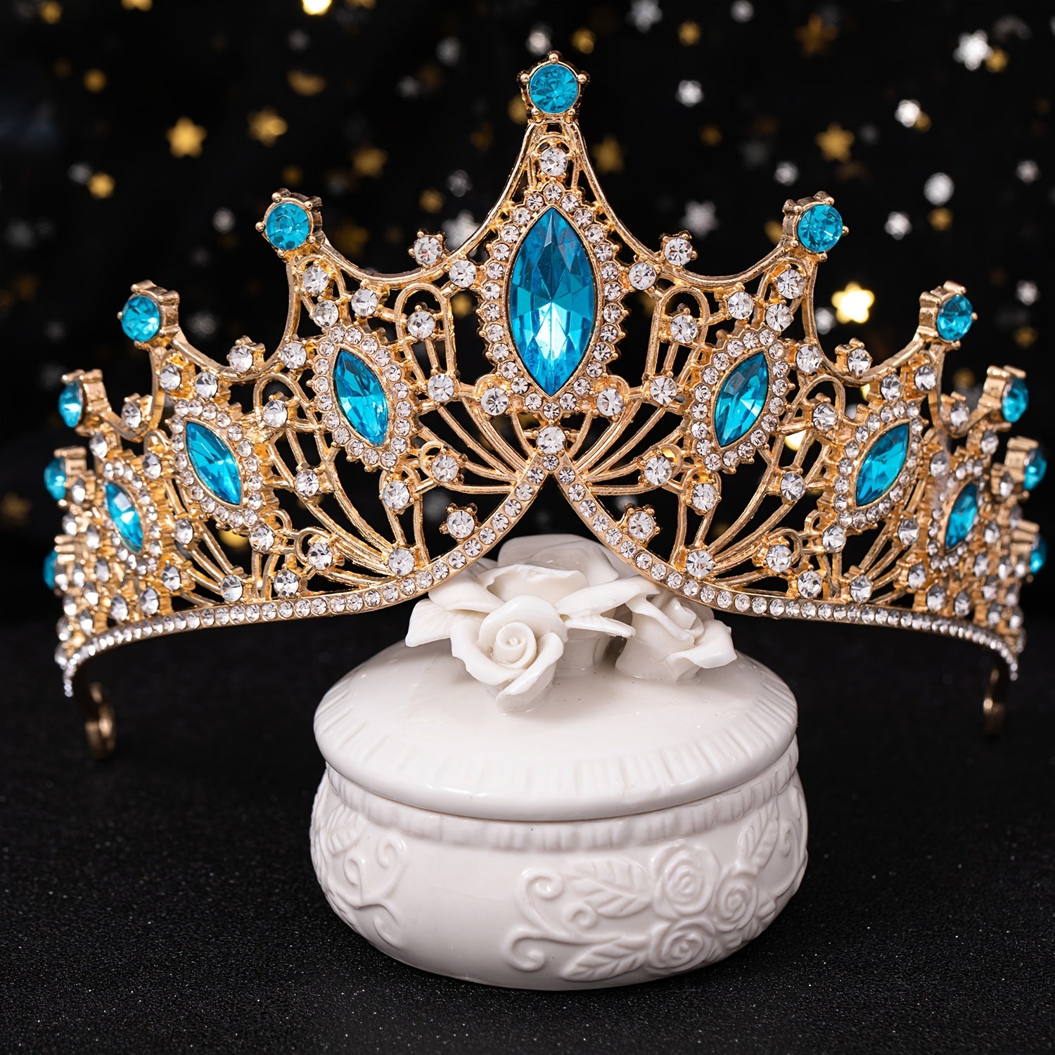 Rhinestone Crown Headband Wedding Bridal Hairband Party Tiara Decorations