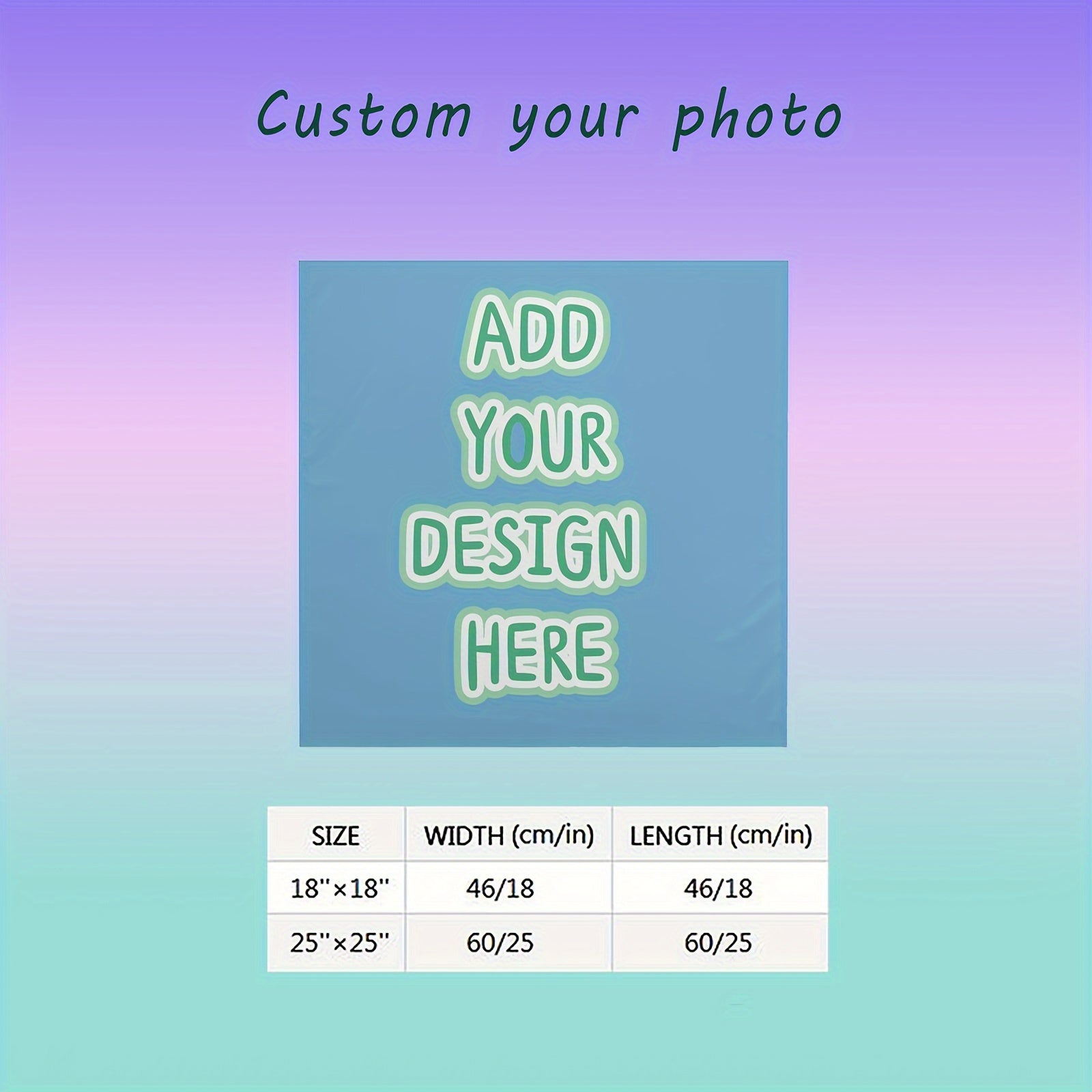 Custom Square Scarf - Personalized Patterns and Text - DIY Designable