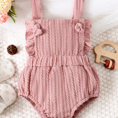 Baby Girls Sleeveless Thin Strap Onesie Clothes