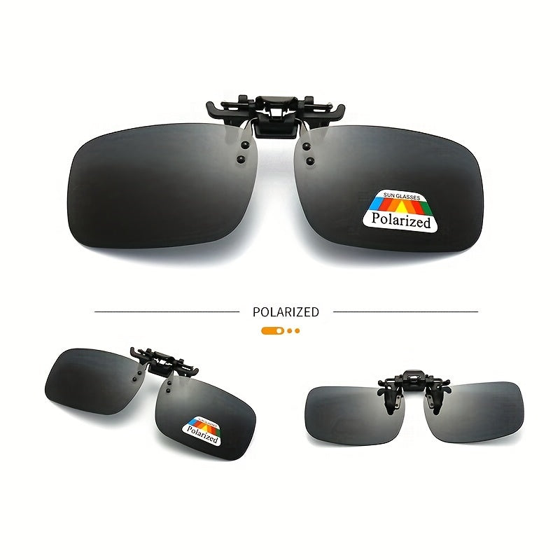 2pcs Sunglasses Clips Reversible Polarizing Clips