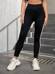 Block Stitching High Waist Outwear Sports Pants