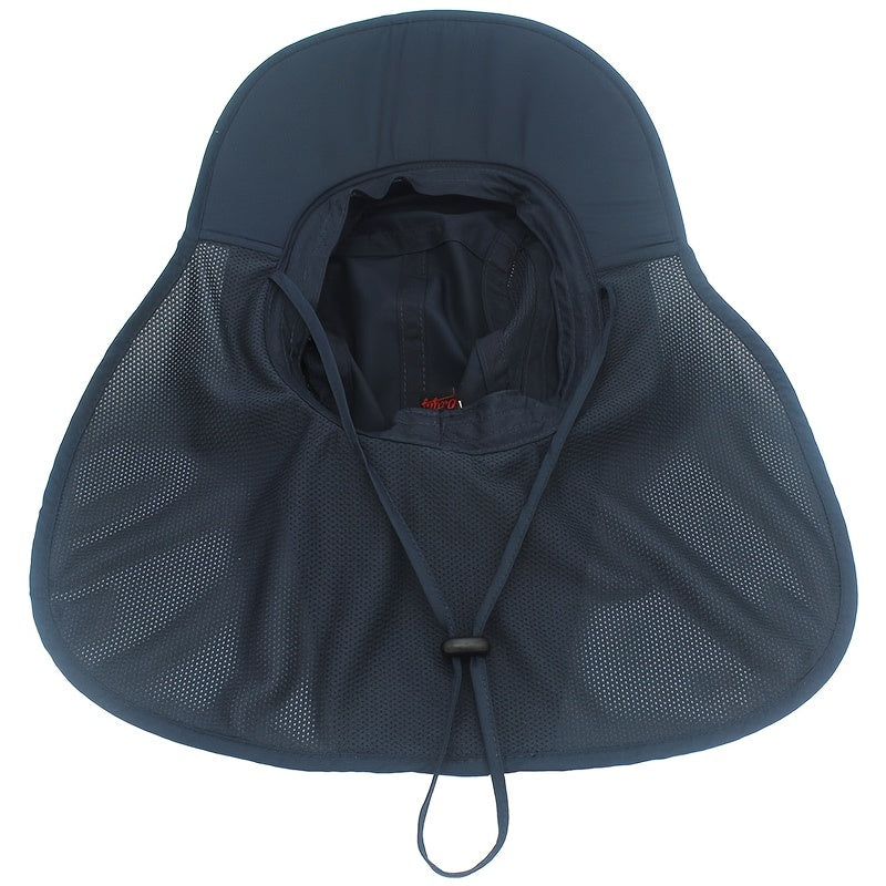 Men's Summer Sun Visor Hat With Neck Protection UV Sun Hat