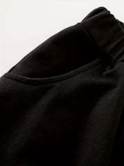 Cotton Thermal Trousers for Baby Boys Spring Autumn Elastic Waistband Pants