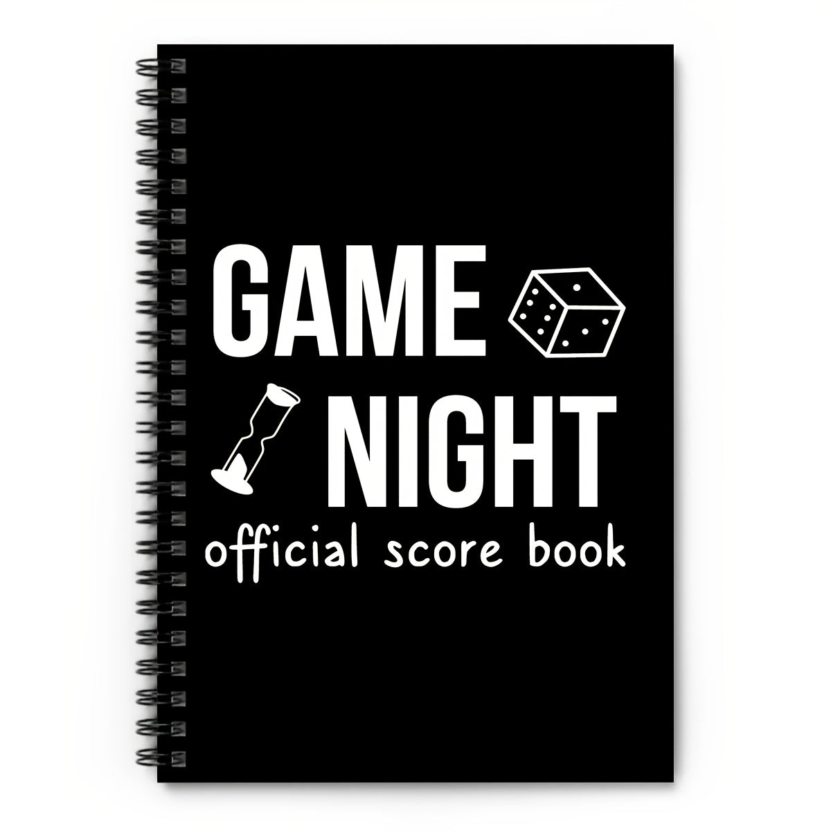 Spiral Game Night Score Book for Board Game Enthusiasts