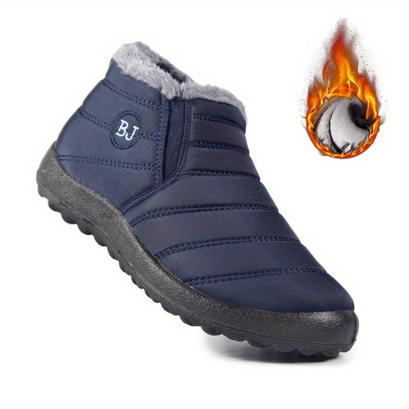Women's Waterproof Snow Boots Thermal Winter Short Slip On