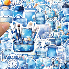 50pcs Cartoon Learning Items Stickers - Handbook Phone Case Water Cup Decor