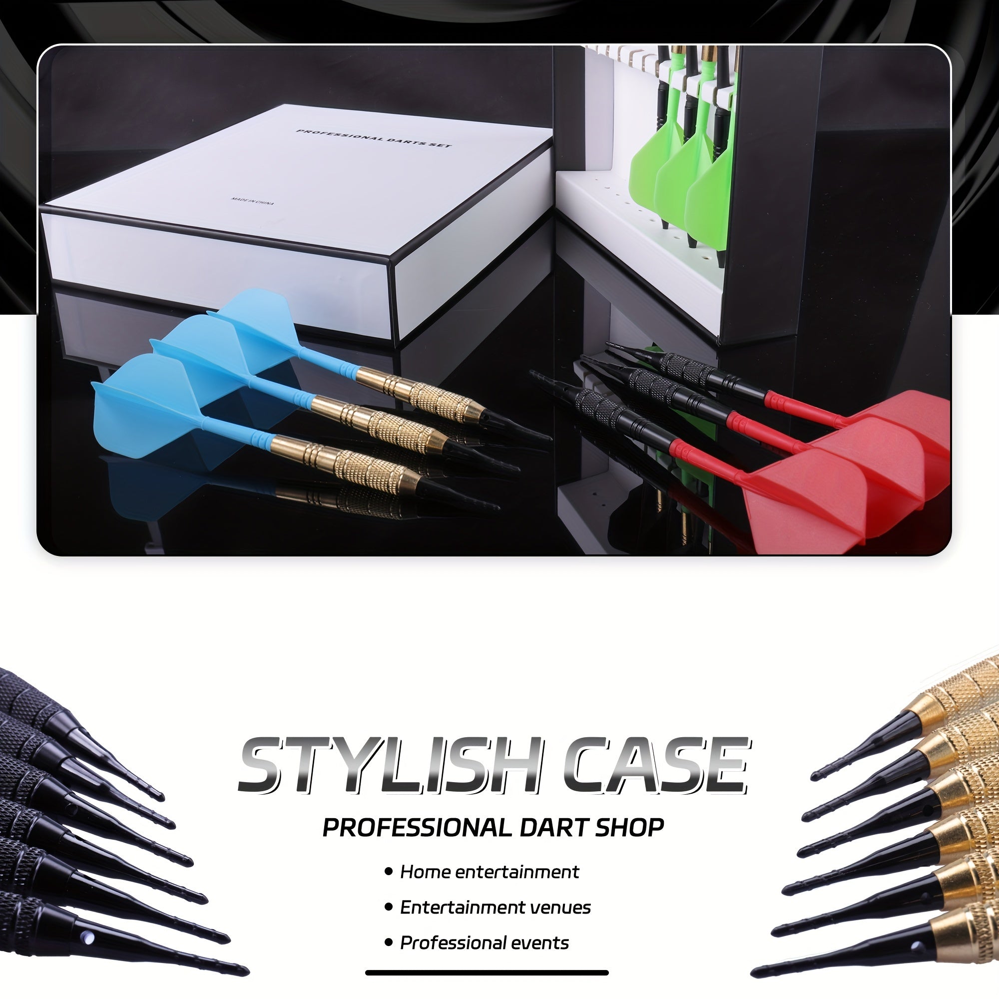 CyeeLife Soft Darts Set 12 Darts Pack Electronic Dartboard 18g