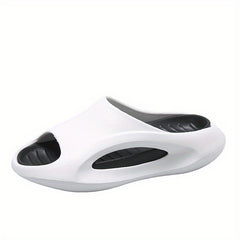 Men's Cloud Slides Non Slip Slippers Open Toe Shoes for Indoor Outdoor
