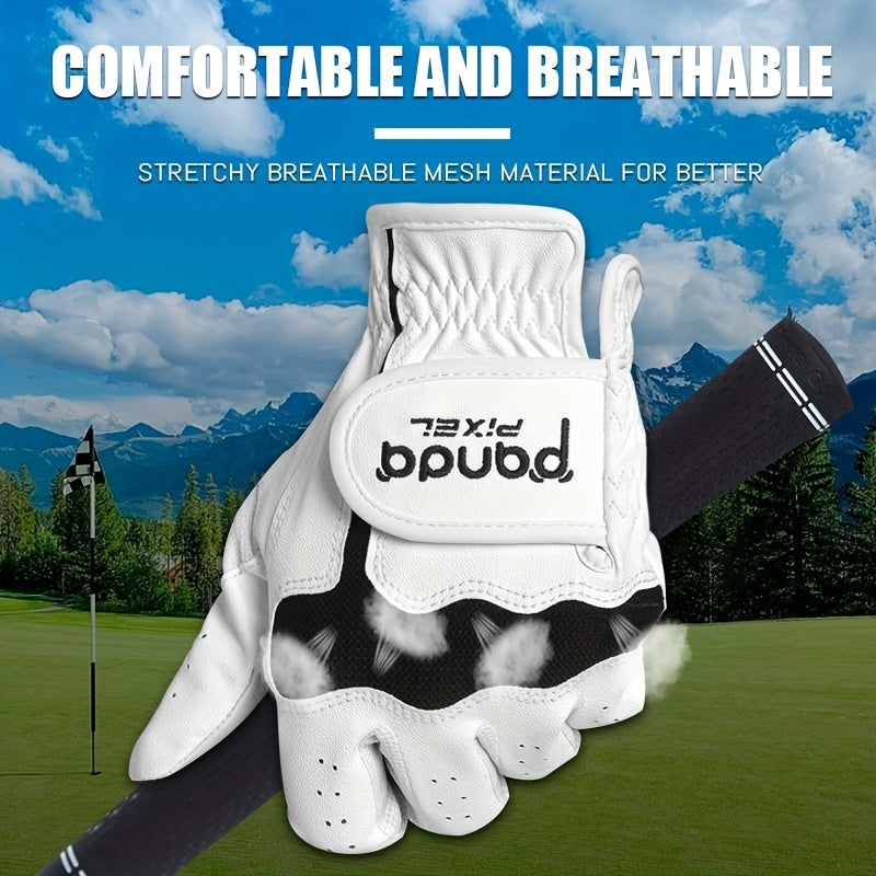 Pixel Panda 1PC Golf Glove High Quality Leather Left Hand Golf Glove