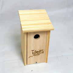 Small Bird House Nest Pine Wood Hanging Warm Bird Cage Pet Supplies