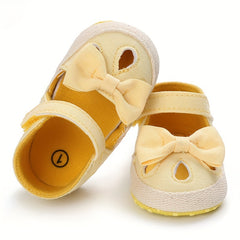 Cute Bowknot Sandals for Baby Girls - Breathable Non-slip Walking Shoes