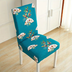 1pc Dining Room Chair Cover Stretchable Removable Washable Protector