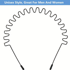 Stylish Unisex Metal Hair Band for Outdoor Sports