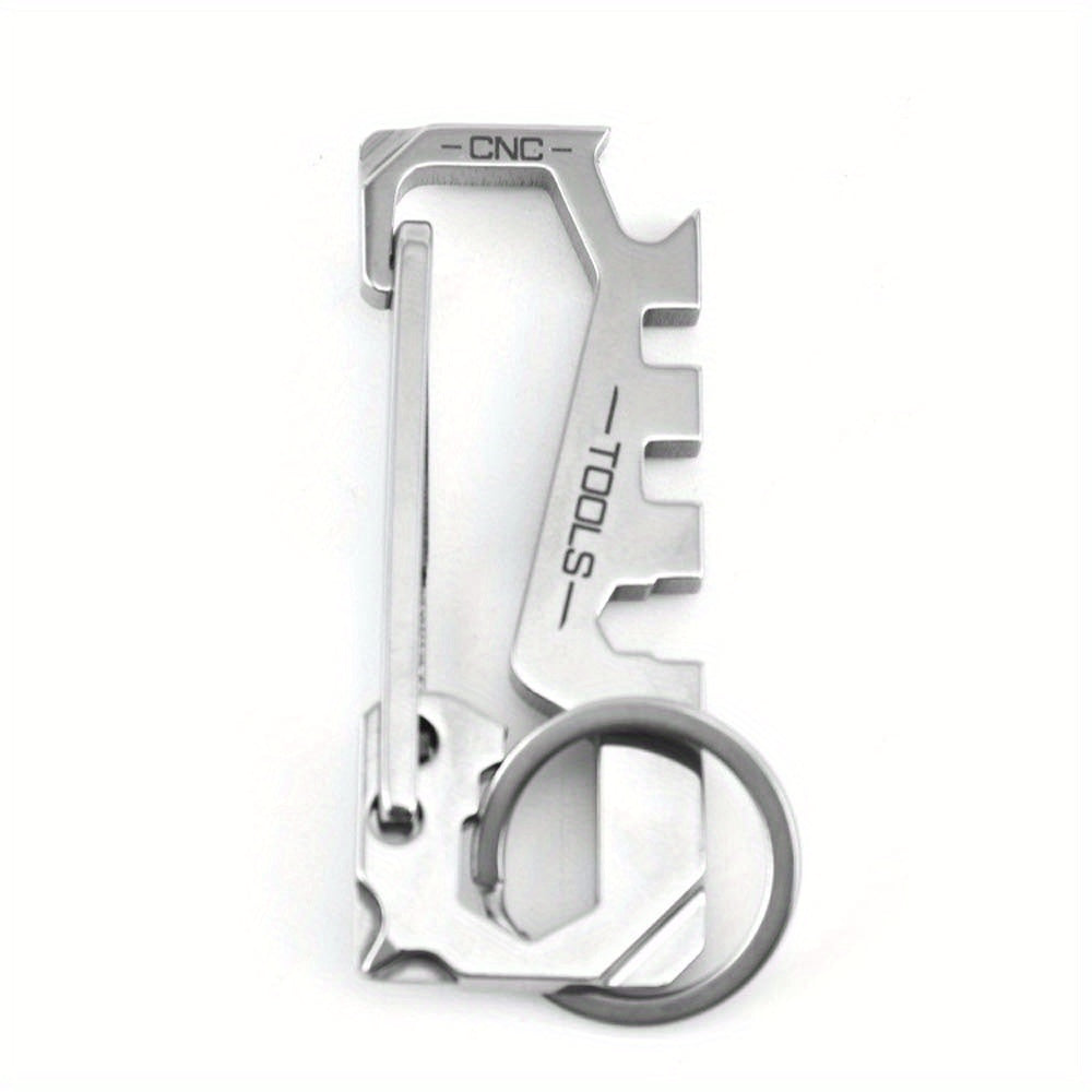 12 in 1 Stainless Steel Key Chain Metal Buckle for Outdoor Activities