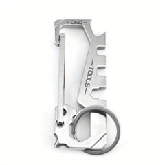 12 in 1 Stainless Steel Key Chain Metal Buckle for Outdoor Activities