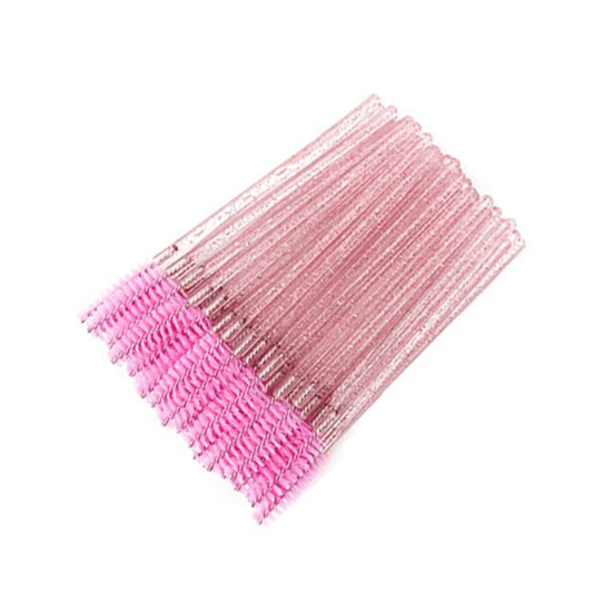50pcs Mascara Wands Spoolie Brush Eyebrow Eyelash Extension Applicator