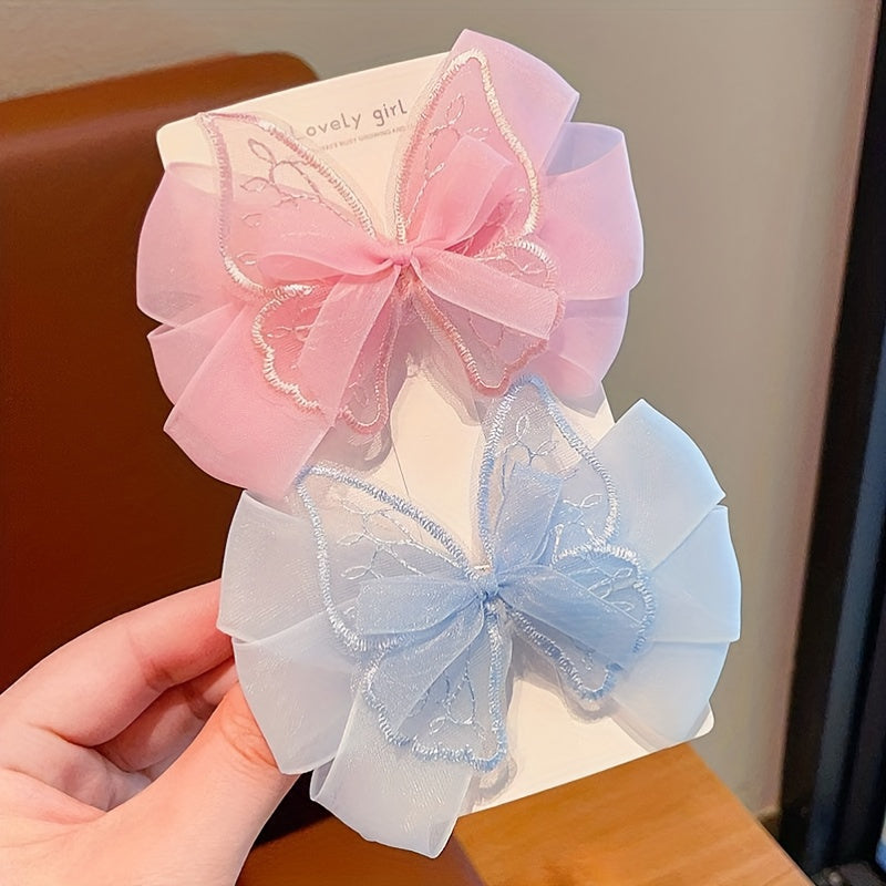 Children's Sweet Princess Hairpin Bow Headdress