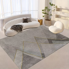 Large Area Rug Living Room Modern Crystal Velvet Non-slip Soft Comfortable Mat