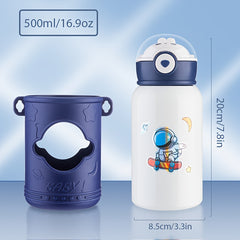 Stainless Steel Insulation Cup with Silicone Straw for Camping
