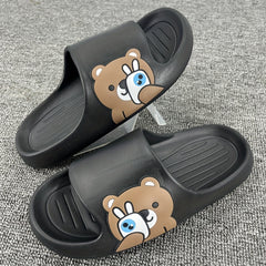 Men's Bear Slip On Slides Soft Sole Non slip Slippers