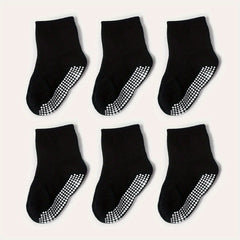 6Pairs Baby Non slip Floor Socks For Toddler Kids Boys Indoor Activities