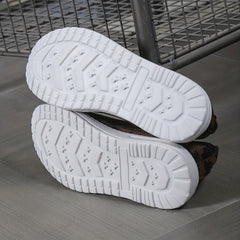 Women's Colorblock Flying Woven Sneakers Lightweight Elastic Shoes