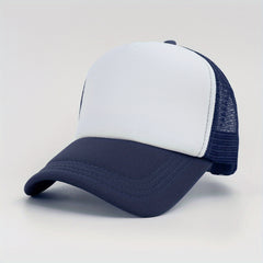 Fluorescent Baseball Cap Sunscreen Trucker Hat Mesh Breathable Adjustable