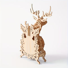 Wooden 3D Puzzle Desk Clock Model High Difficulty Creative Gift for Holidays