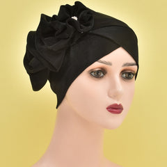 Flower Bandana Hat Head Wrap Hair Cap For Women Braided Turban Head Wrap