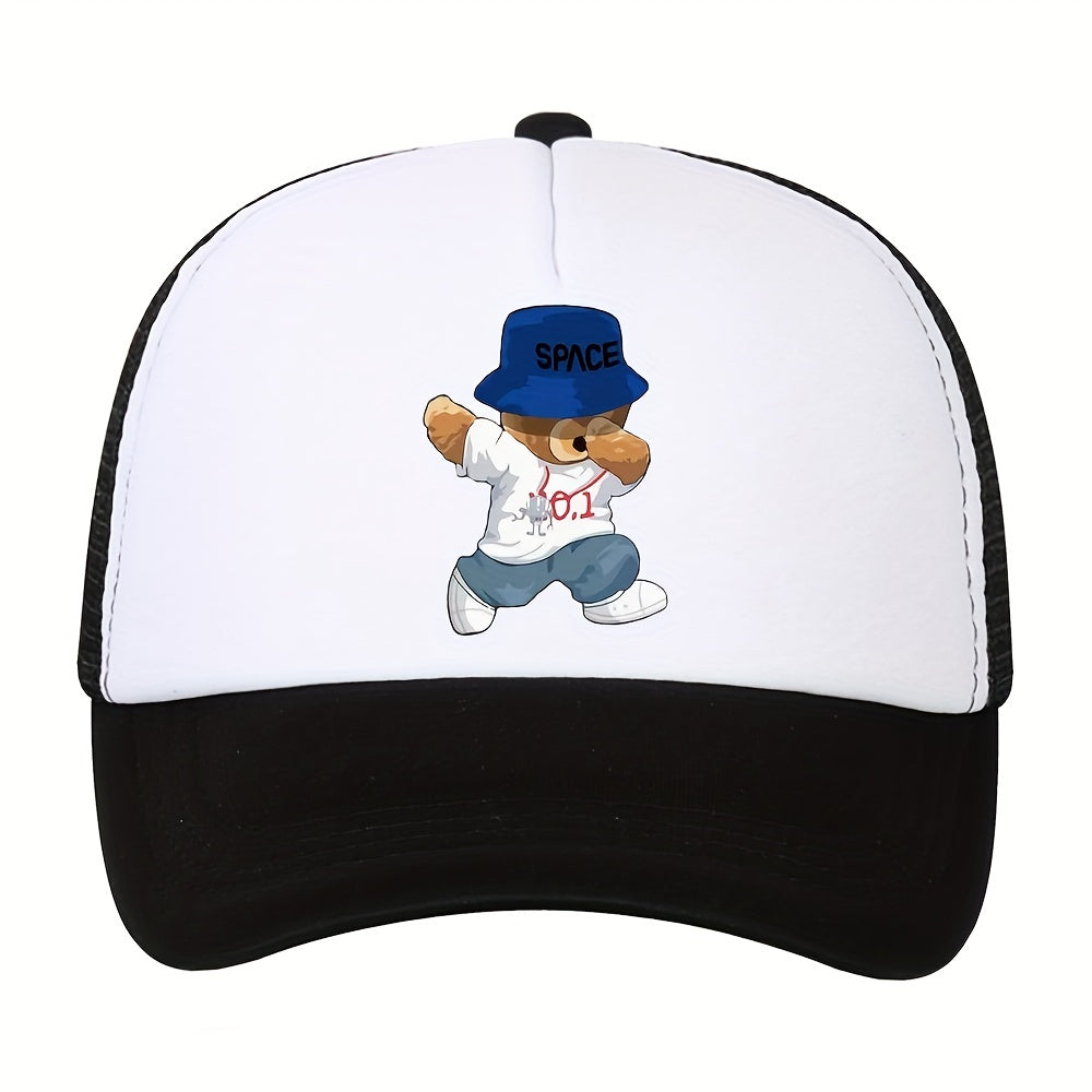 Men's Outdoor Sunshade Baseball Cap Mesh Breathable Trucker Hat