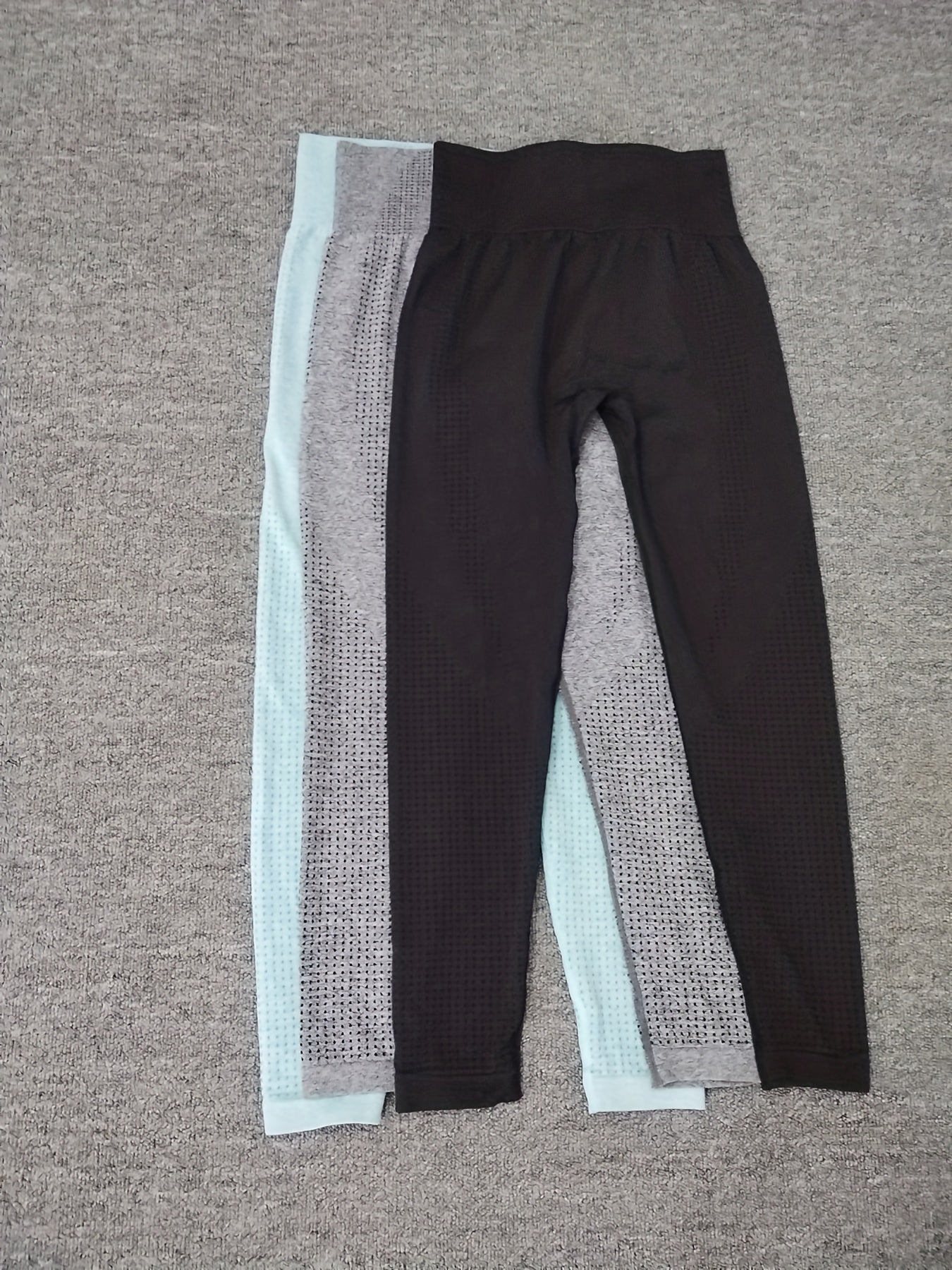 High Waisted Yoga Leggings 3 Pack Gray